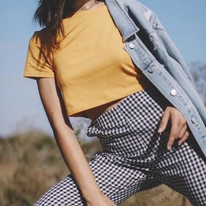 Honey Punch Gingham Pants